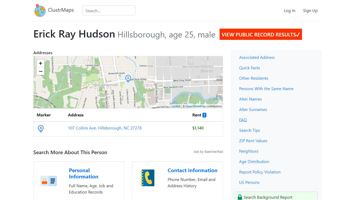 Erick Ray Hudson, Hillsborough — Public Records Instantly