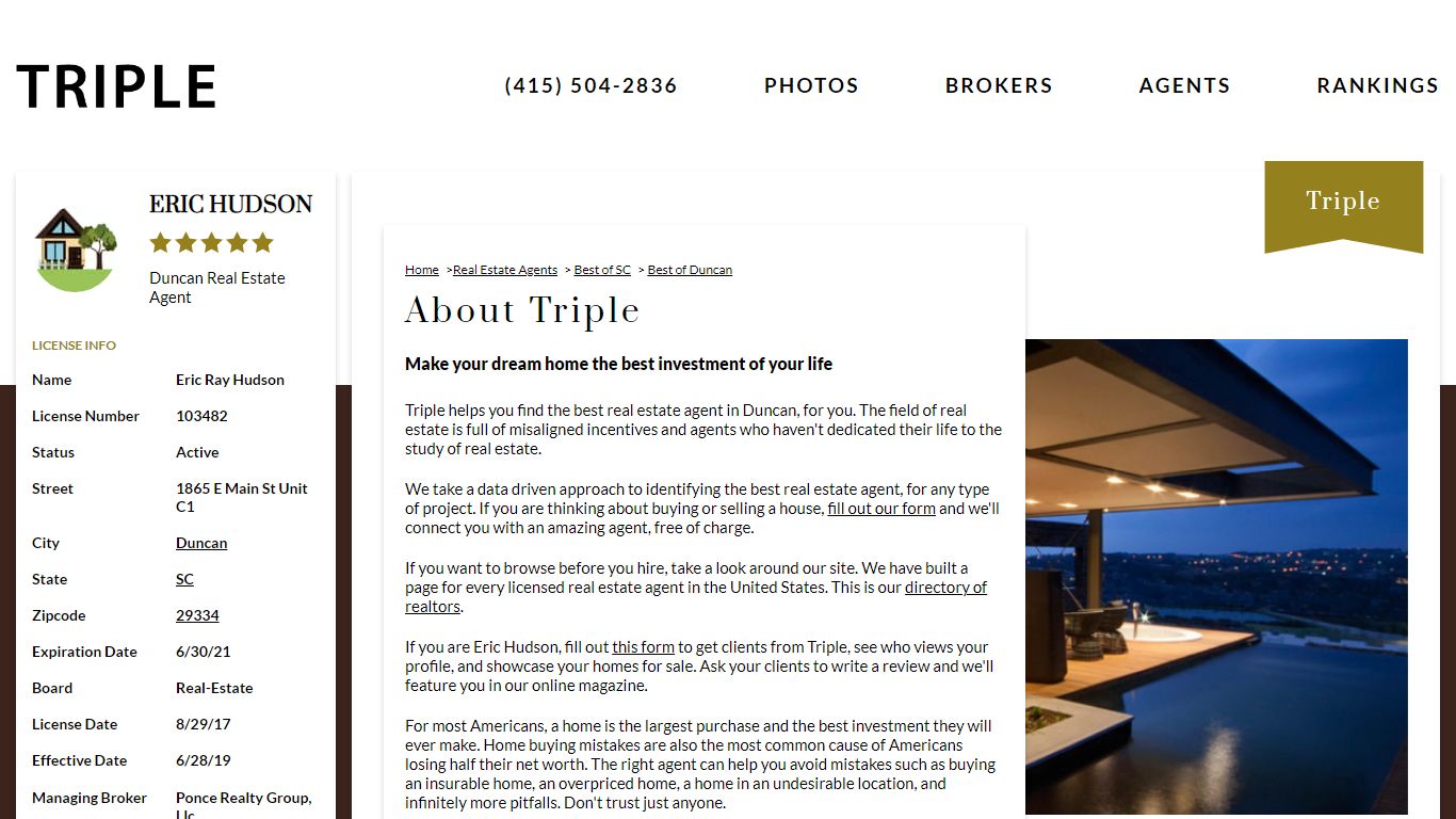 Eric Ray Hudson | Duncan Real Estate Agent | Photos and Videos | Triple